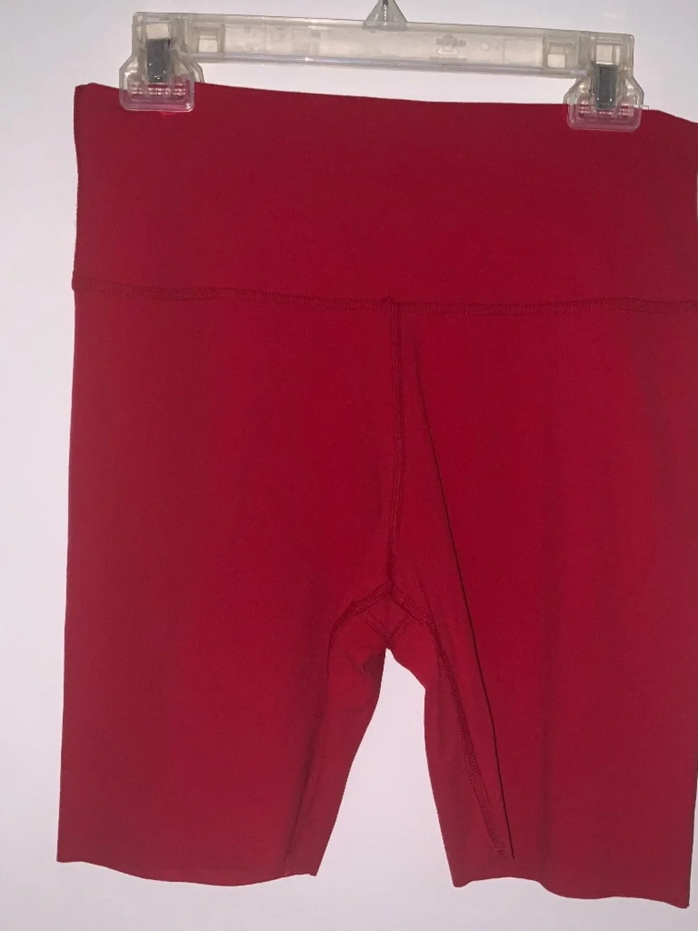 Nike Yoga Luxe High Waisted 7” Shorts in bright red - Size Large